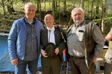 Zľava Ján Nosko, Jozef Jankov a Blažej Možucha