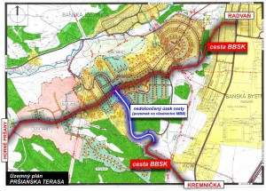 cesta na prsany projekt