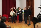 zlava_Livia Kammel_Imrich Simig_M. Bardiova_Christian Kammel_Vladimír Červený-grafik monografieSVK BB-14.4.2014_foto Jan Gloncak