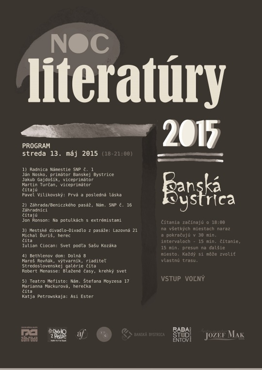 Noc literatúry 2015