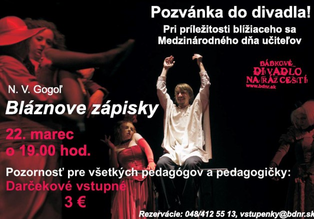 Pozvanka ucitelia Blaznove zapisky