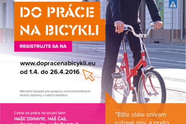 plagat do prace nna bicykli