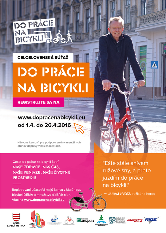 plagat do prace nna bicykli