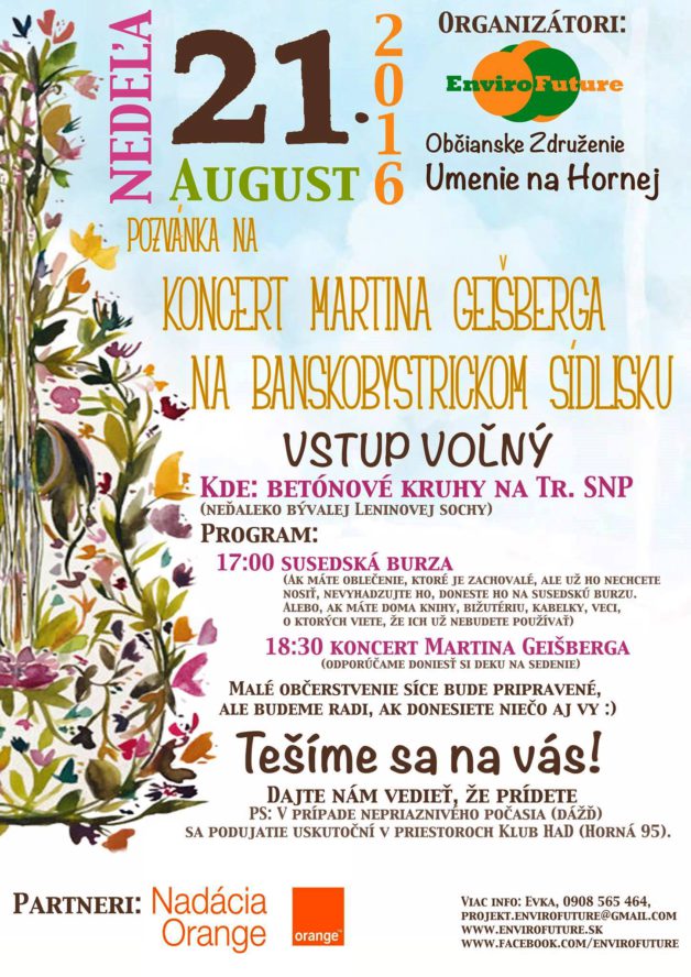 plagat koncert a burza