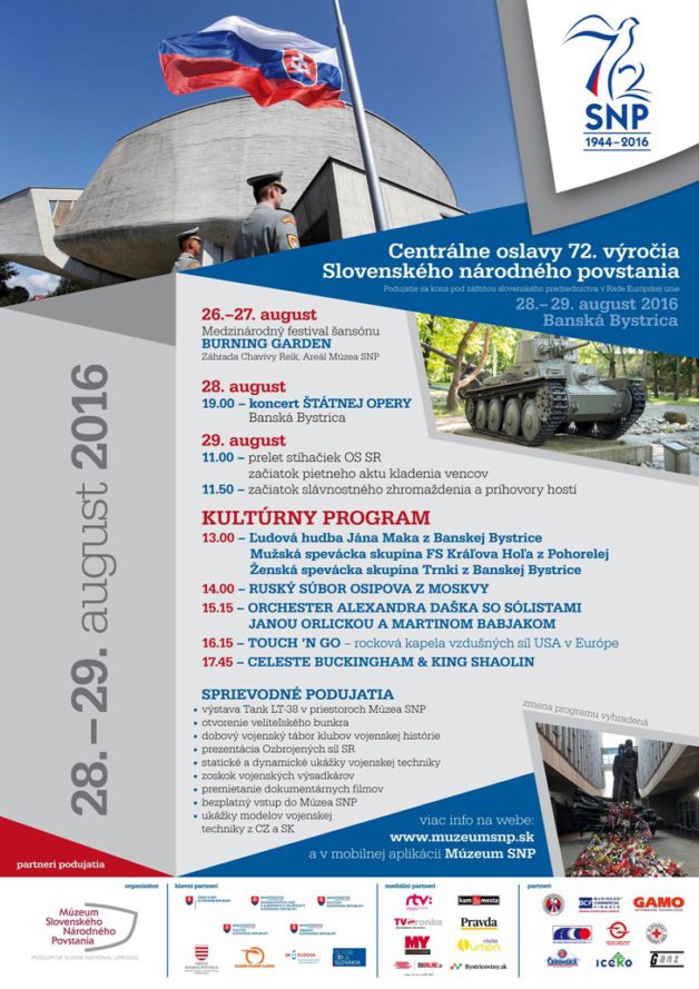 plagat oslavy 72. vyrocia SNP