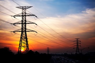 Sunset pylons