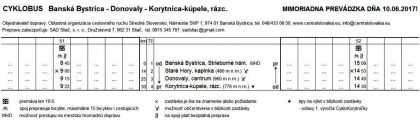 Cyklobus 10.júna 2017 CykloKorytnička