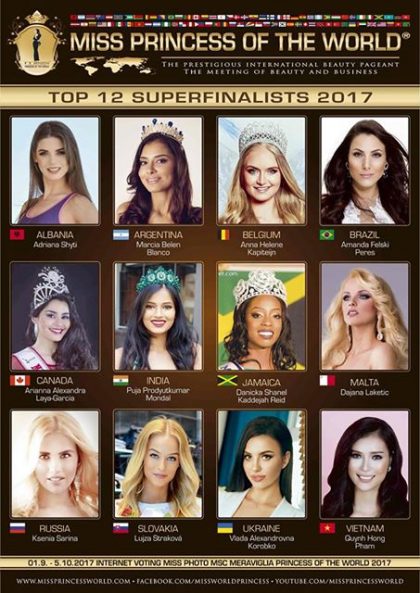 finalistky miss princess of the world