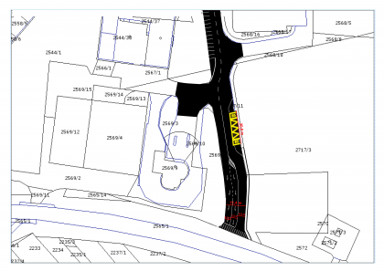 Tatranská - návrh parkovacích miest šikmé-2