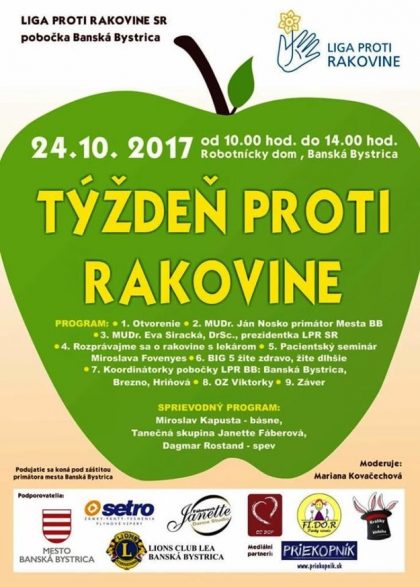 plagat tyzden proti rakovine