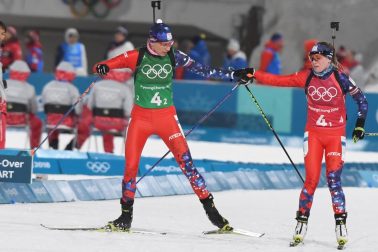 Kórea Pjongčang ZOH2018 Biatlon Miešaná štafeta