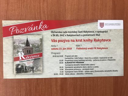 pozvanka rakytovce