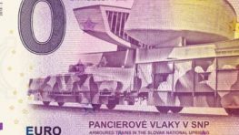 Múzeum SNP vydá k 74. výročiu SNP novú „0“ Euro Souvenir bankovku s pancierovými vlakmi