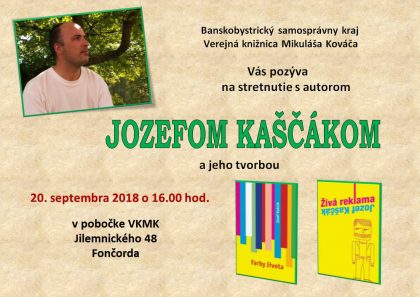 Jozef Kaščák pozvánka