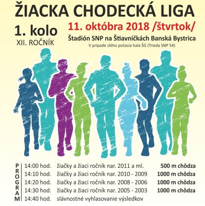 ŽIACKA CHODECKÁ LIGA OKTÓBER 2018