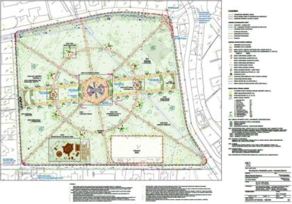 Pôdorys revitalizácie mestského parku