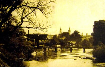 Historický pohľad na Banskú Bystricu a Hron