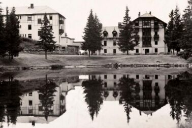 Hotel Móry Nové Štrbské Pleso v roku 1935 (Archív rodiny Móryovcov)