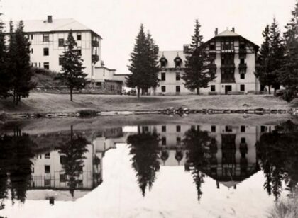 Hotel Móry Nové Štrbské Pleso v roku 1935 (Archív rodiny Móryovcov)