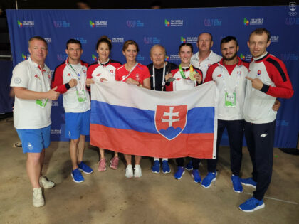 Zlatá Monika Chochlíková so slovenským tímom