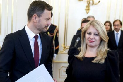 Eduard Heger a Zuzana Čaputová