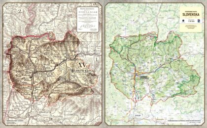Výrezy mapy okresu Banská Bystrica