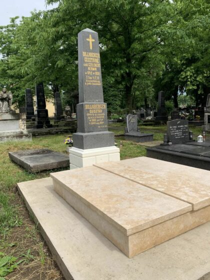 Obnovená hrobka rodiny Dillnbergerovcov