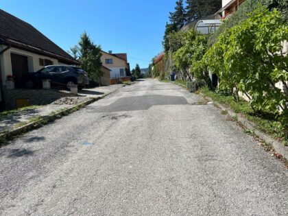 Zámer rekonštrukcie slepej ulice