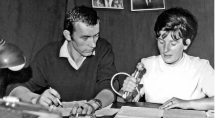 Lýdia Faksová s Fedorom Mikovičom v auguste 1968