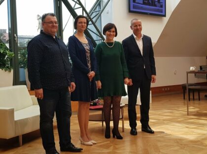Zľava Karol Langstein, Zuzana Stanová, Zuzana Rosiarová Kesegová a Ján Nosko