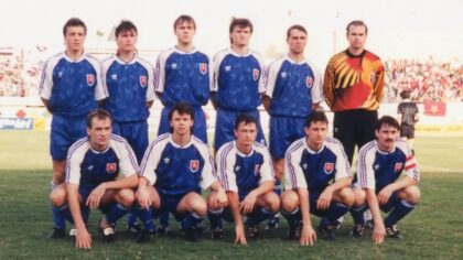 Historicky prvý zápas slovenskej futbalovej reprezentácie v SAE 2. februára 1994 