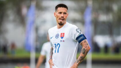 Marek Hamšík ako kapitán slovenskej futbalovej reprezentácie 