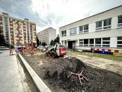 Výstavba nového parkoviska na Limbovej