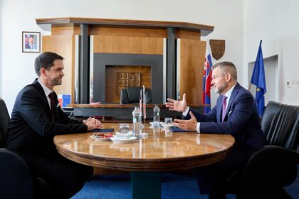 Župan Ondrej Lunter s prezidentom Petrom Pellegrinim