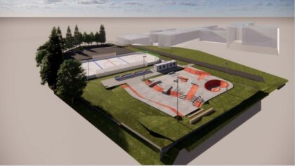Skatepark a hokejbalové ihrisko vizualizácia