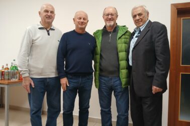 Zľava Peter Benedik, synovia Jozefa Vengloša Juraj a Jozef Venglošovci a Jozef Ivan