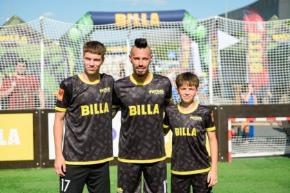 Marek Hamšík so synmi Christianom a Lucasom