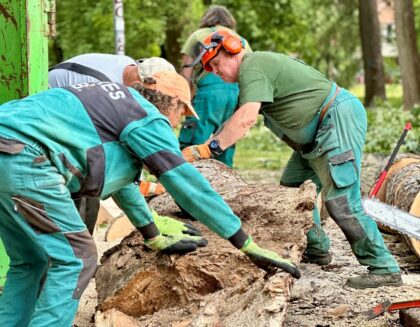 ZAaRESáci odstraňujú následky nočnej veternej smršte