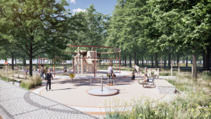 Vizualizácia parku z víťazného projektu