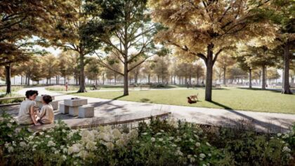 Projekt obnovy parku - vizualizácia