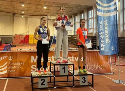 Tatiana Tkáčová na najvyššom stupni v päťboji mladších žiačok