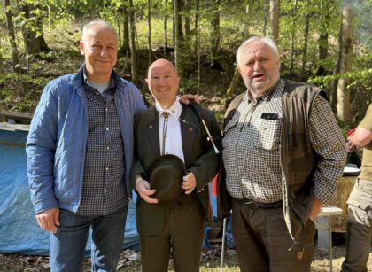 Zľava Ján Nosko, Jozef Jankov a Blažej Možucha