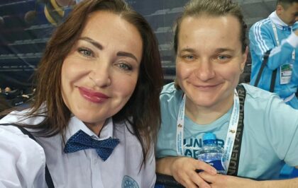 Rozhodkyne Alexandra Melková - Gyurkovics a Michaela Holbusová