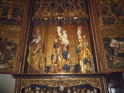 Detail oltára sv. Barbory od Majstra Pavla z Levoče