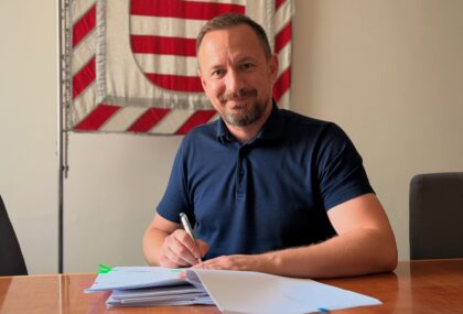 Podpis zmluvy o dielo - chodník na Pršianskej terase
