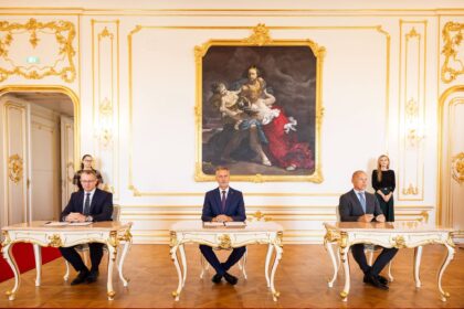 Zľava Vladimír Hiadlovský, Richard Raši a Daniel Guspan